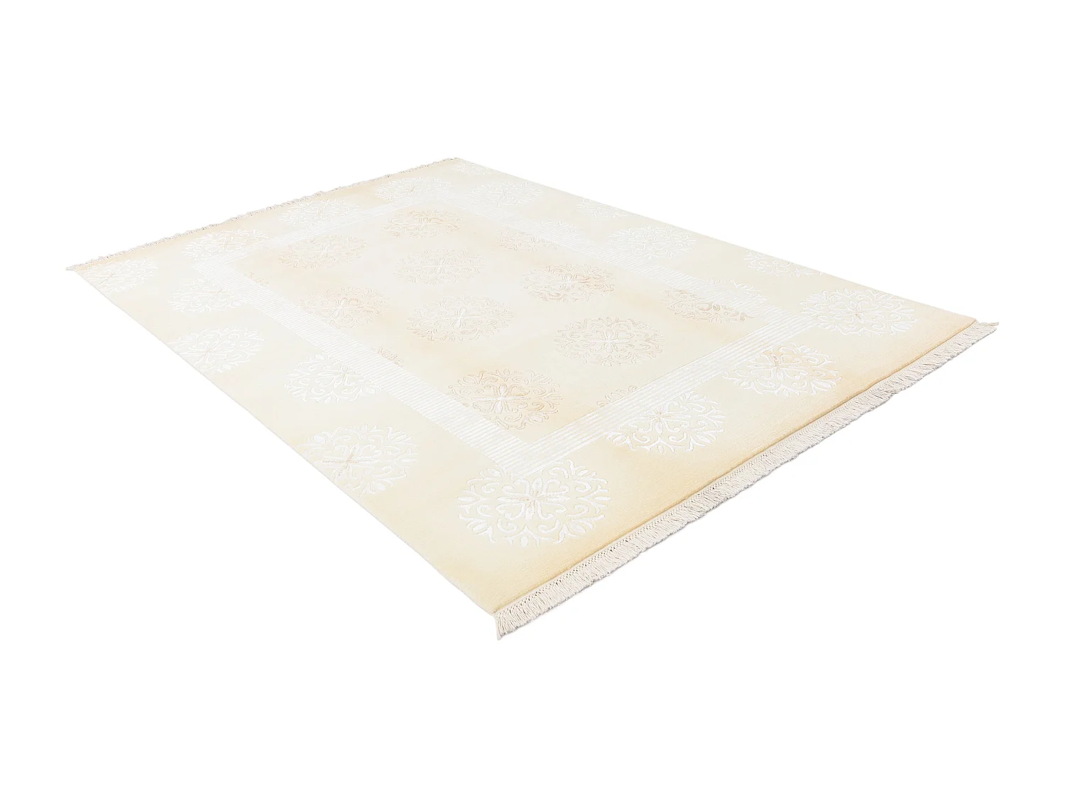 Tapis de laine 170x244 beige Darya