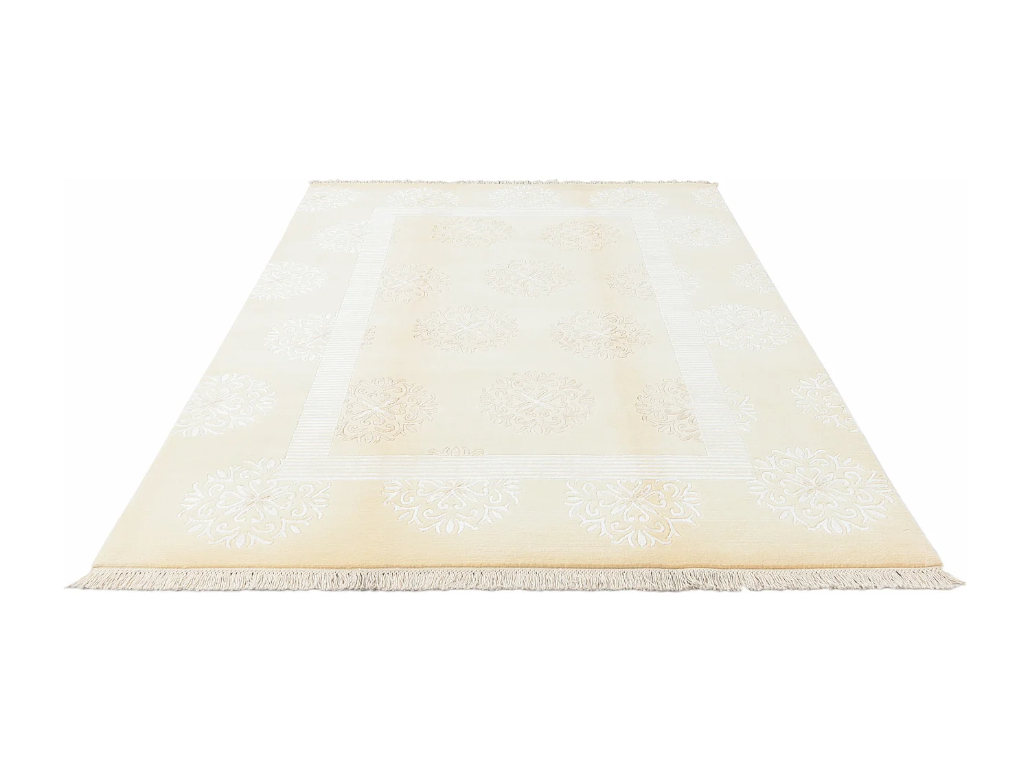 Tapis de laine 170x244 beige Darya