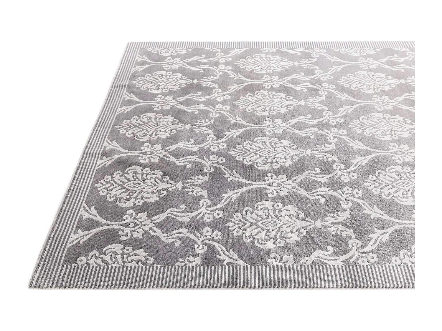 Tapis de laine 173x241 gris Darya