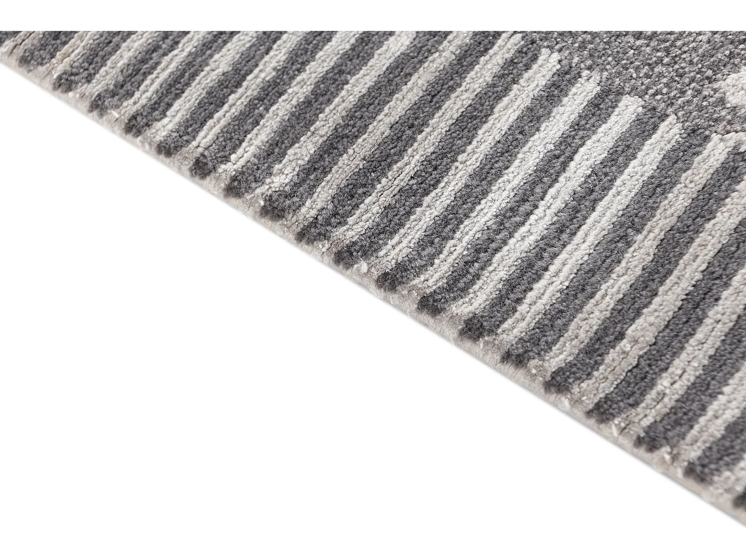 Tapis de laine 173x241 gris Darya