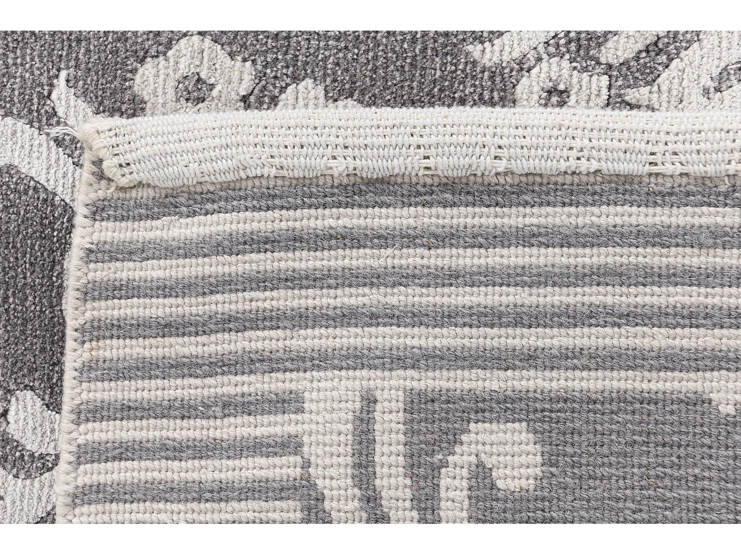 Tapis de laine 173x241 gris Darya