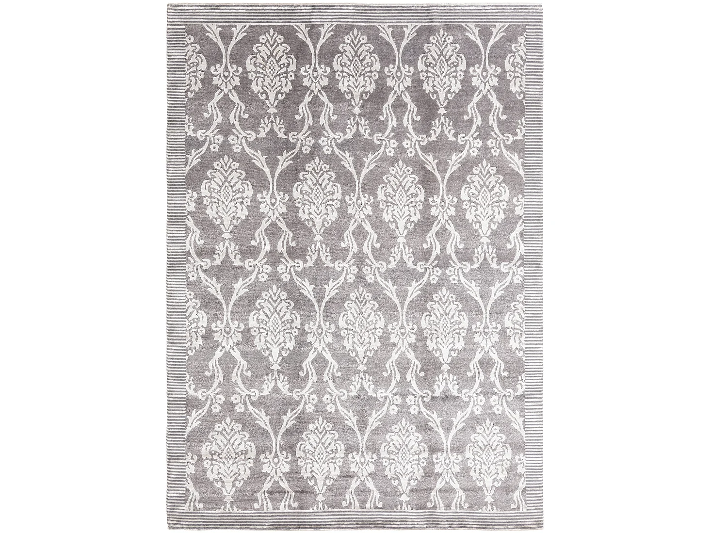 Tapis de laine 173x241 gris Darya