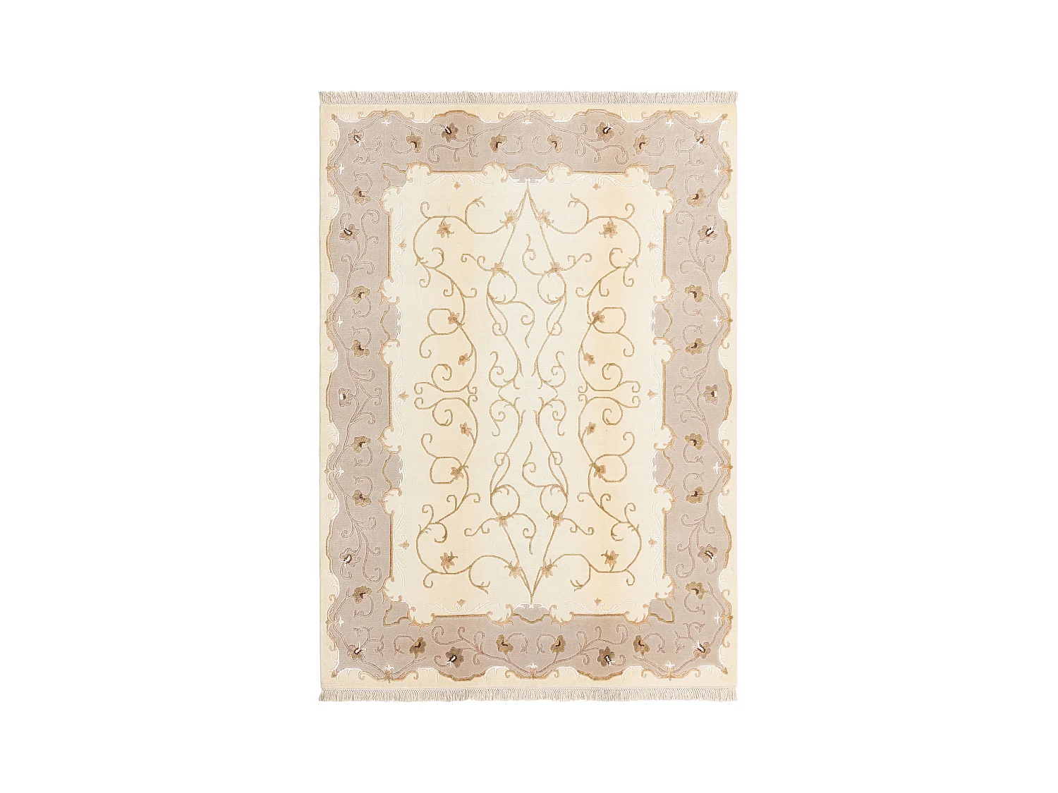 Tapis de laine 173x239 beige Darya