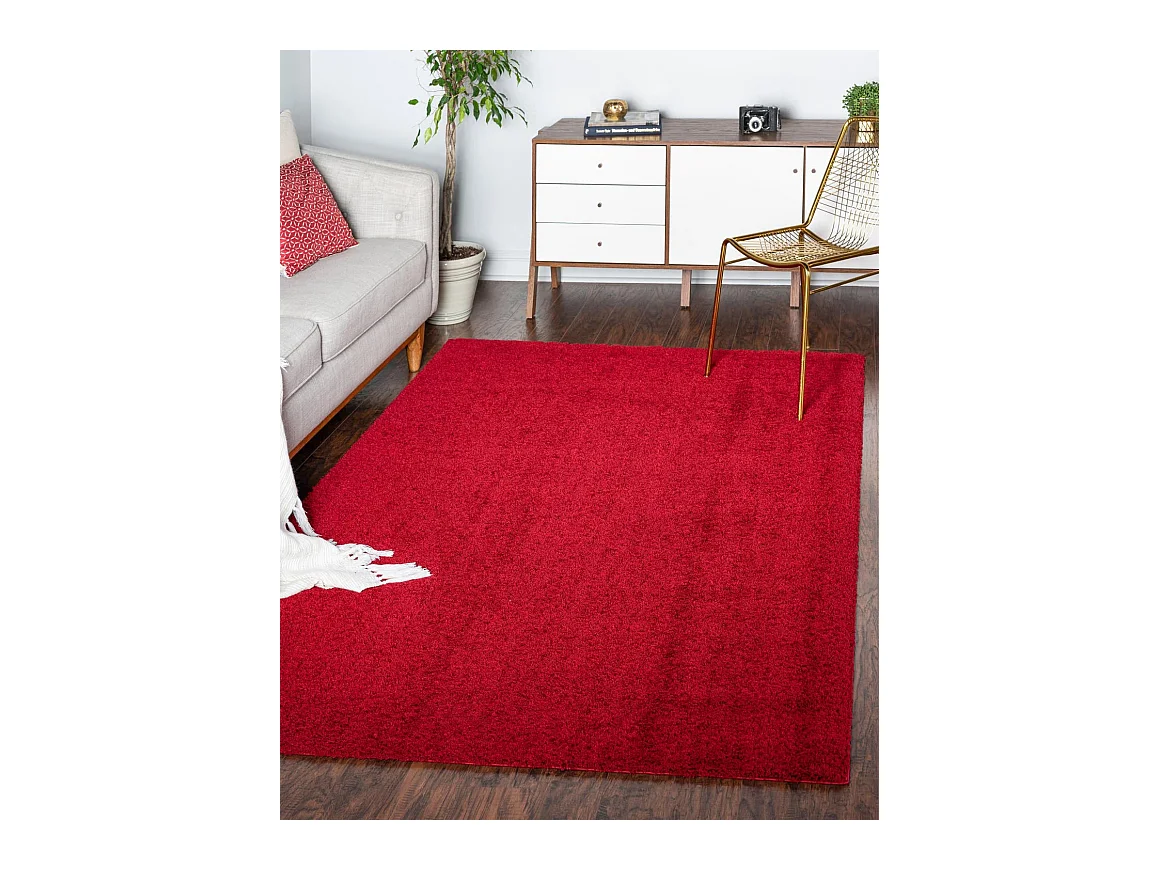 Hochflorteppich 275x365 Rot Luzern