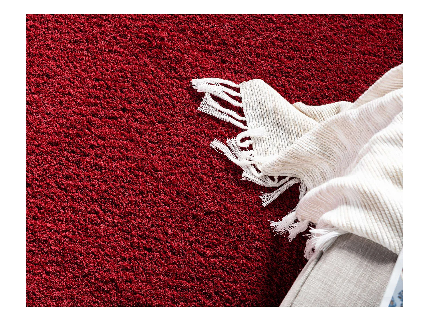 Tappeto shaggy  275x365 rosso Luzern