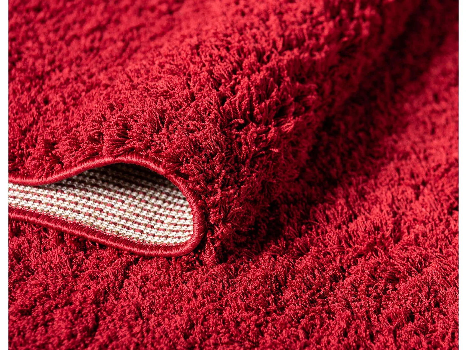 Tapis shaggy 275x365 rouge Luzern