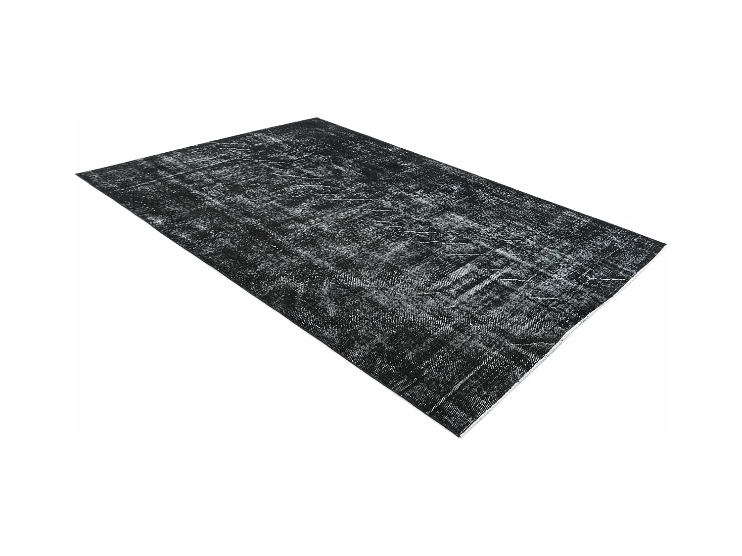 Wollteppich 157x257 Schwarz Ultra Vintage