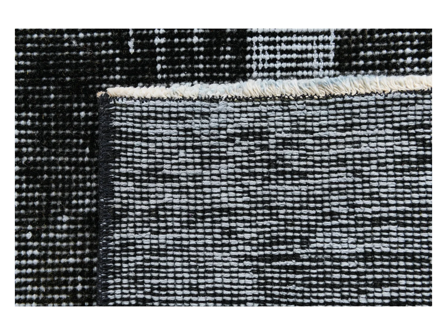 Wollteppich 157x257 Schwarz Ultra Vintage