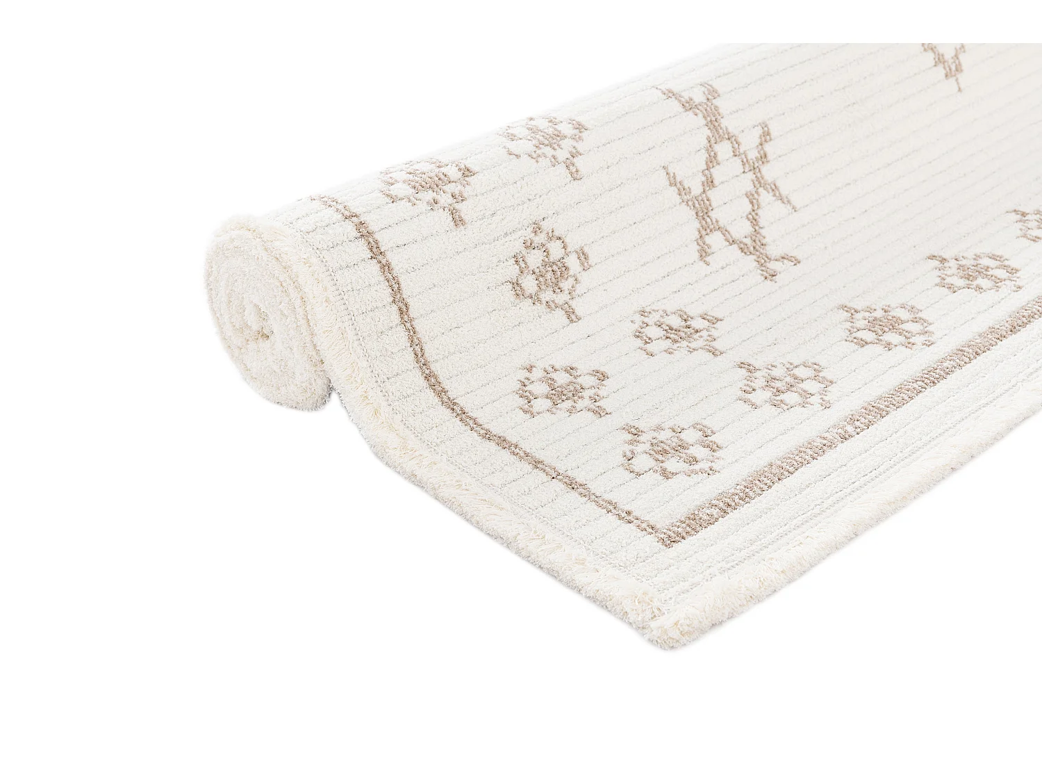 Tappeto 80x305 Bianco St. Gallen Folklore