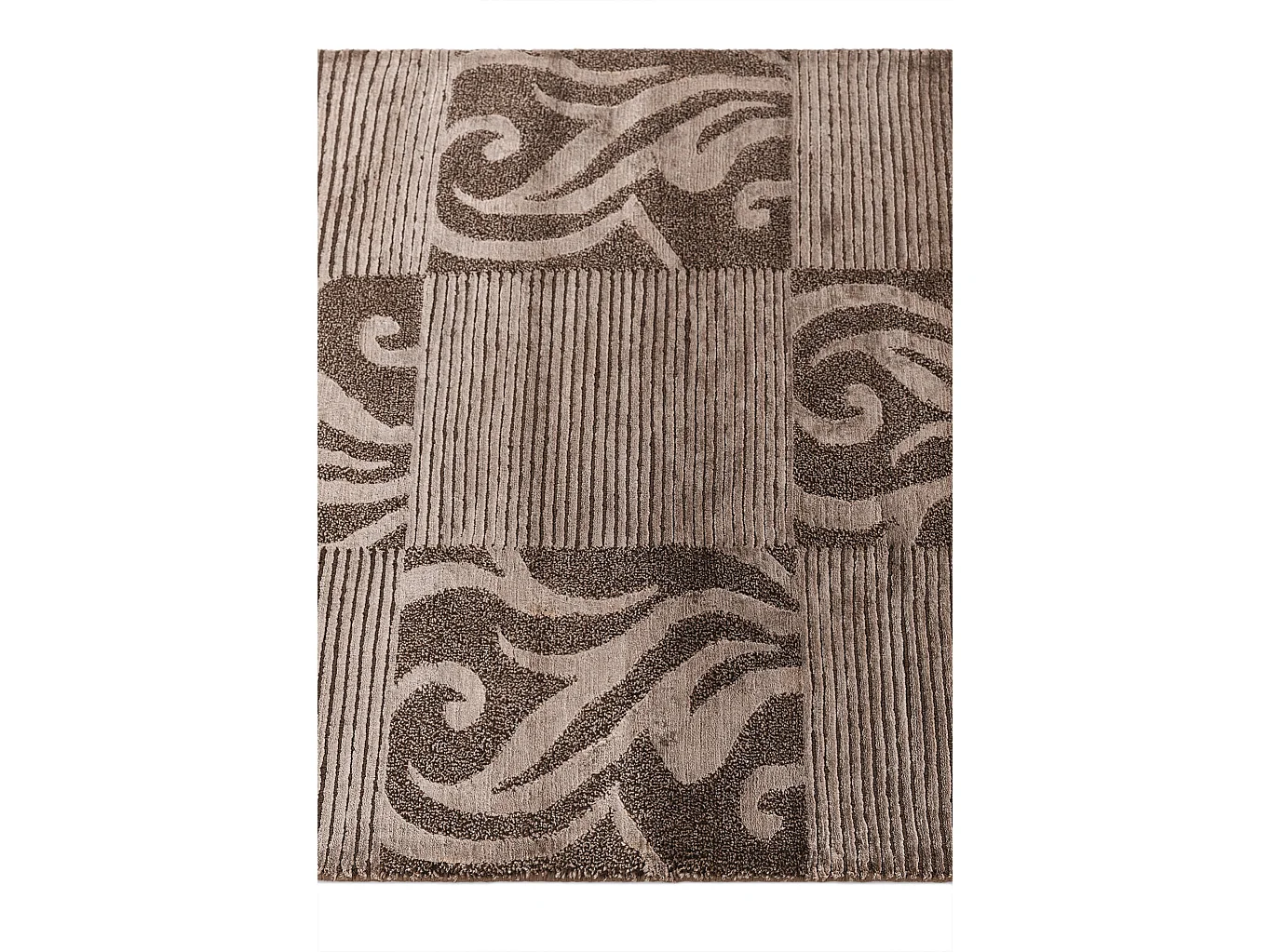 Tapis de couloir en laine 81x206 brun Darya
