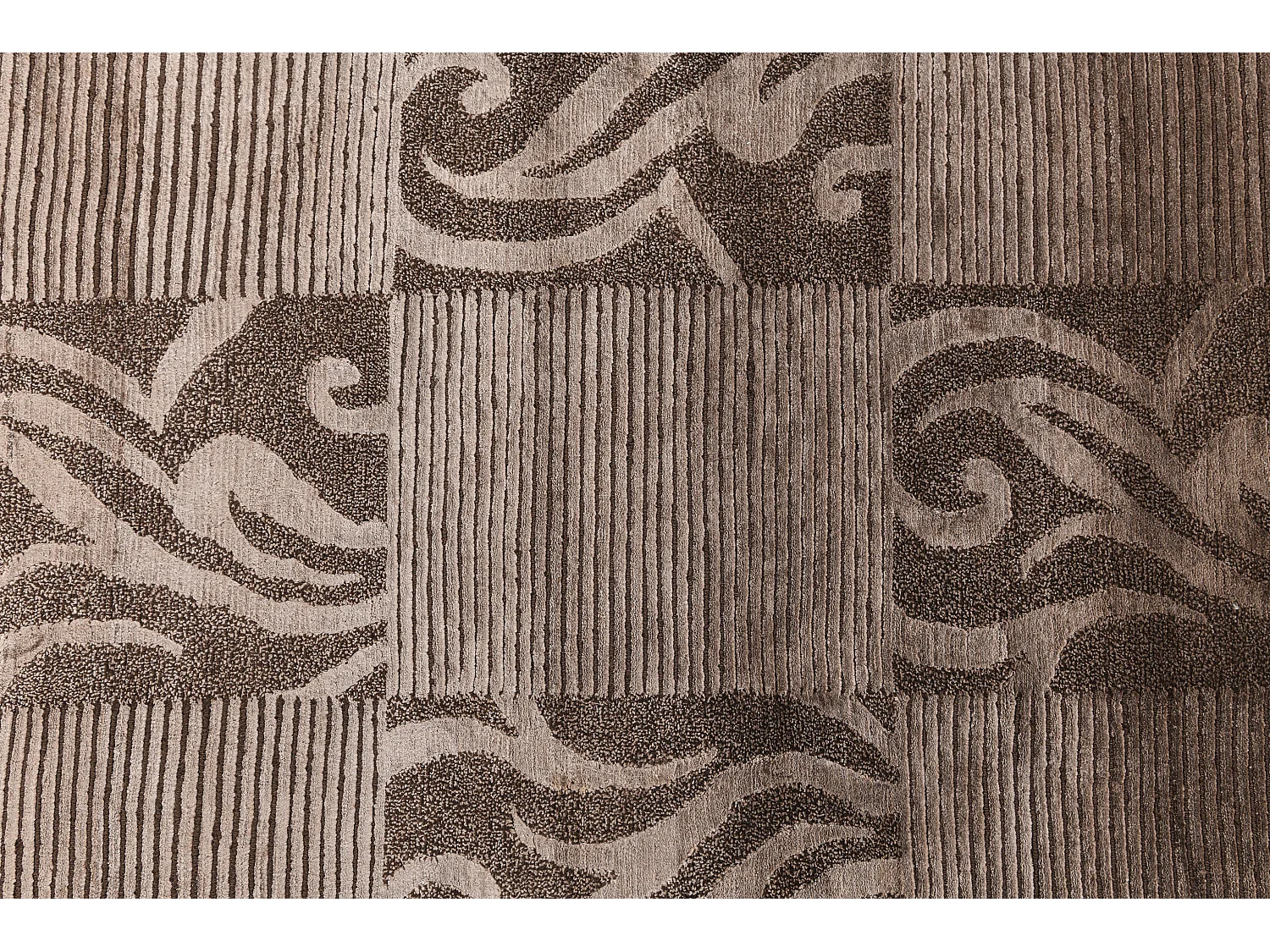 Tapis de couloir en laine 81x206 brun Darya