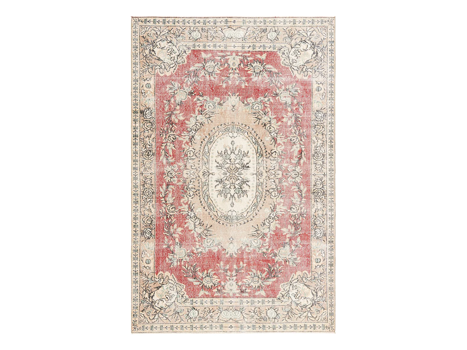 Tapis de laine 185x292 beige Ultra Vintage