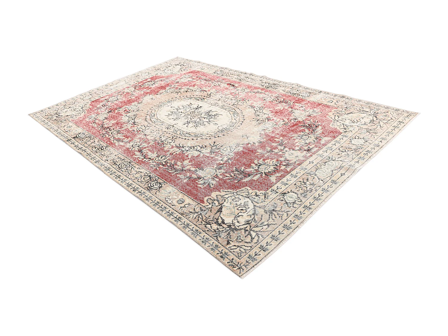 Tapis de laine 185x292 beige Ultra Vintage
