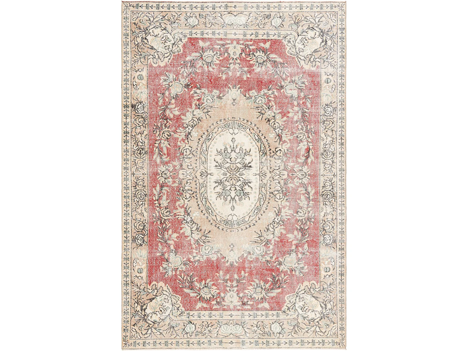 Tapis de laine 185x292 beige Ultra Vintage