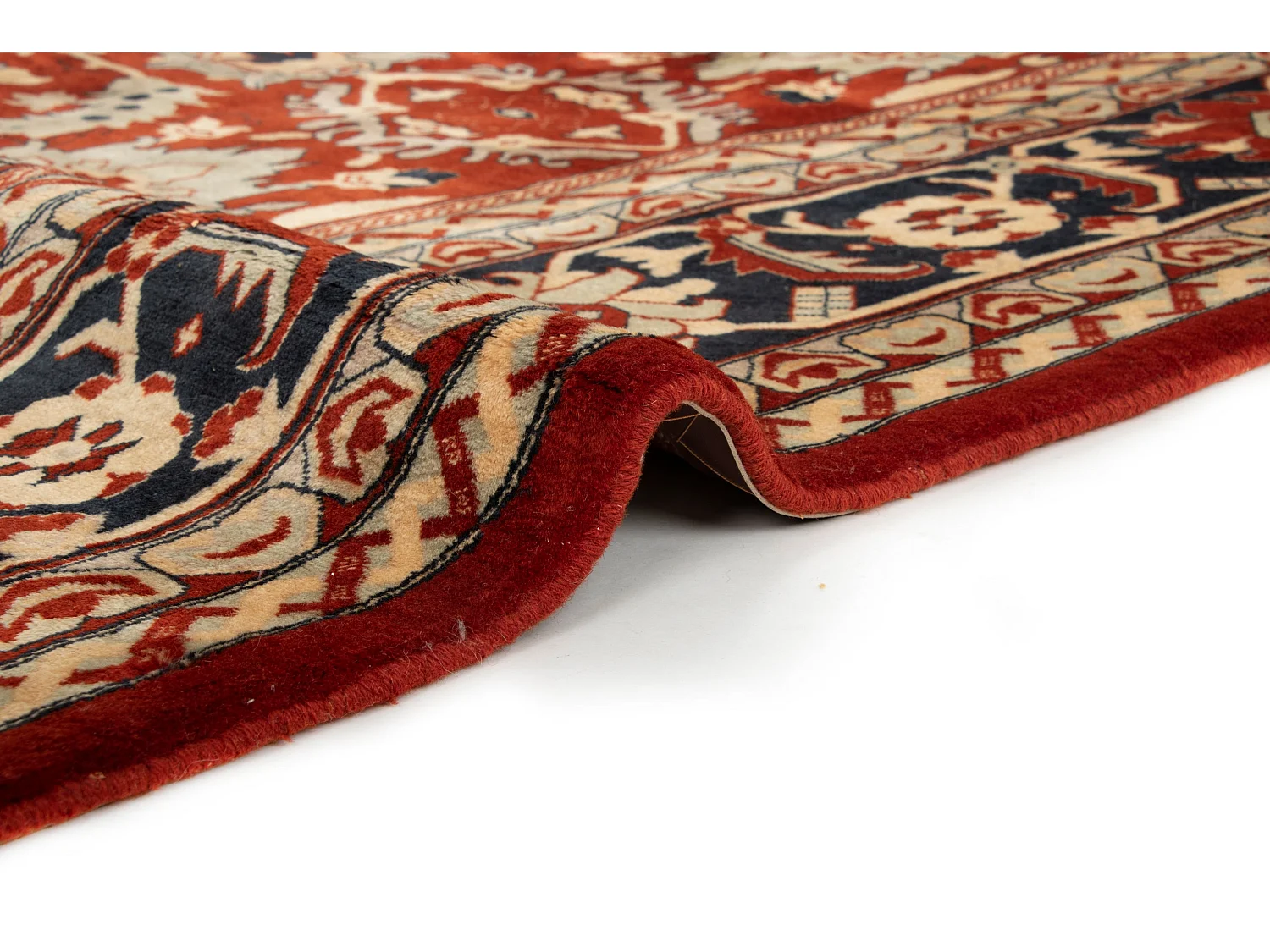 Tapis de laine 257x302 rouge Tabriz