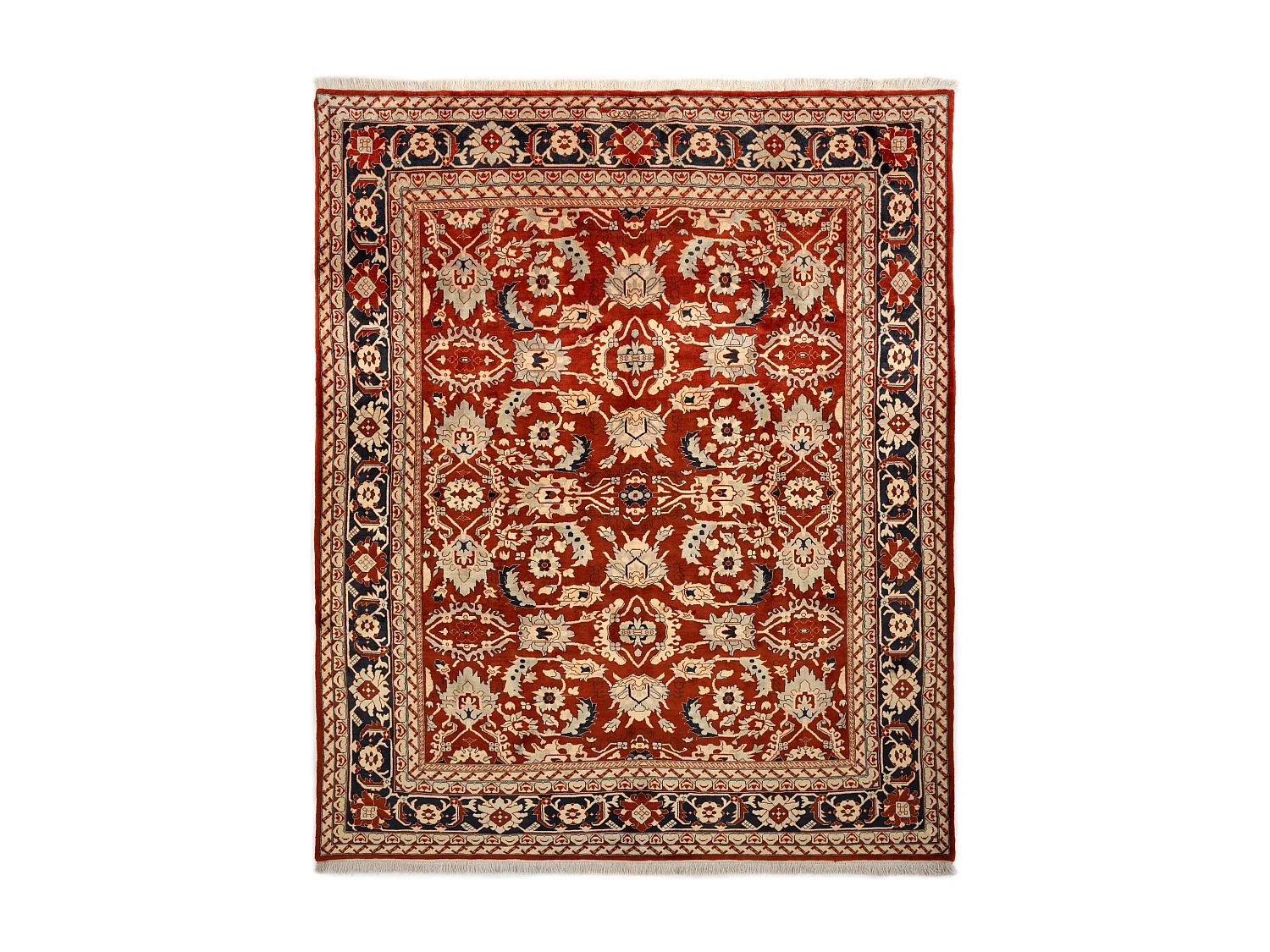 Tapis de laine 257x302 rouge Tabriz