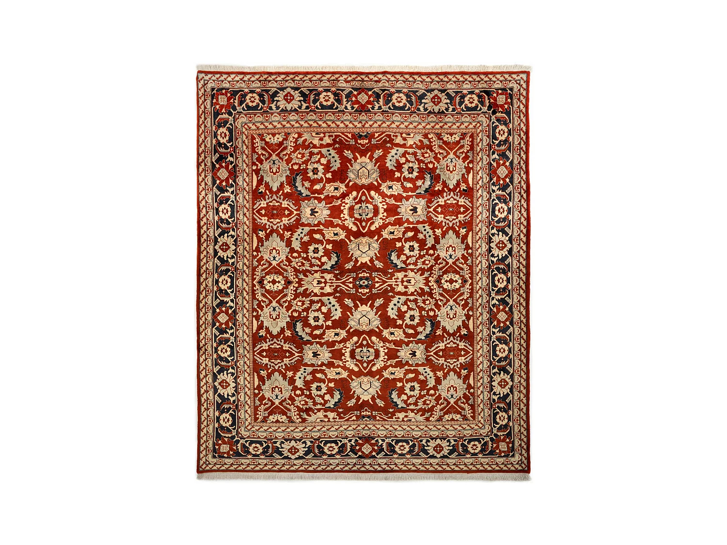 Tapis de laine 257x302 rouge Tabriz