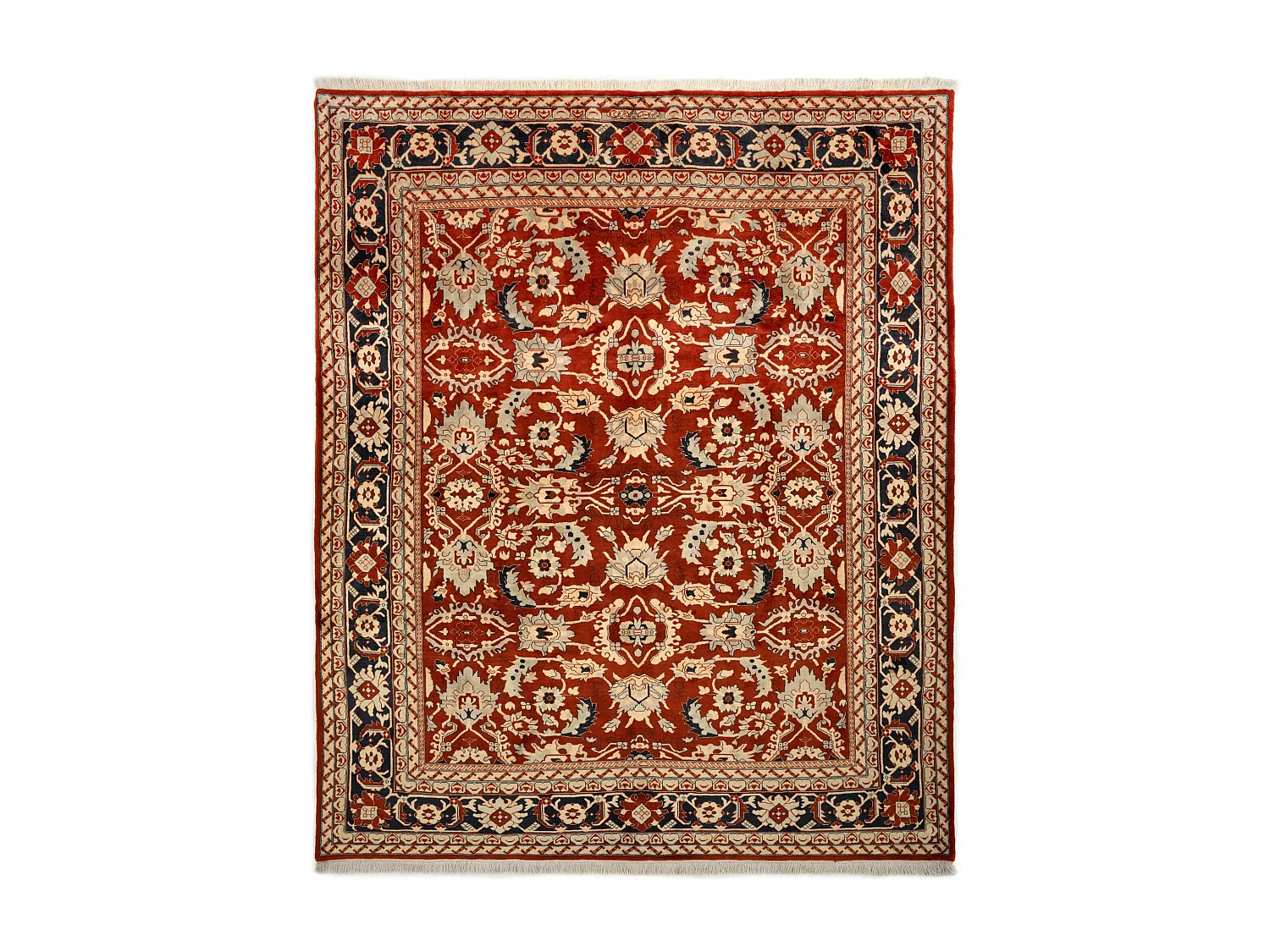 Tapis de laine 257x302 rouge Tabriz