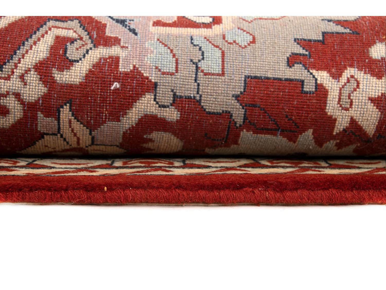 Tapis de laine 257x302 rouge Tabriz