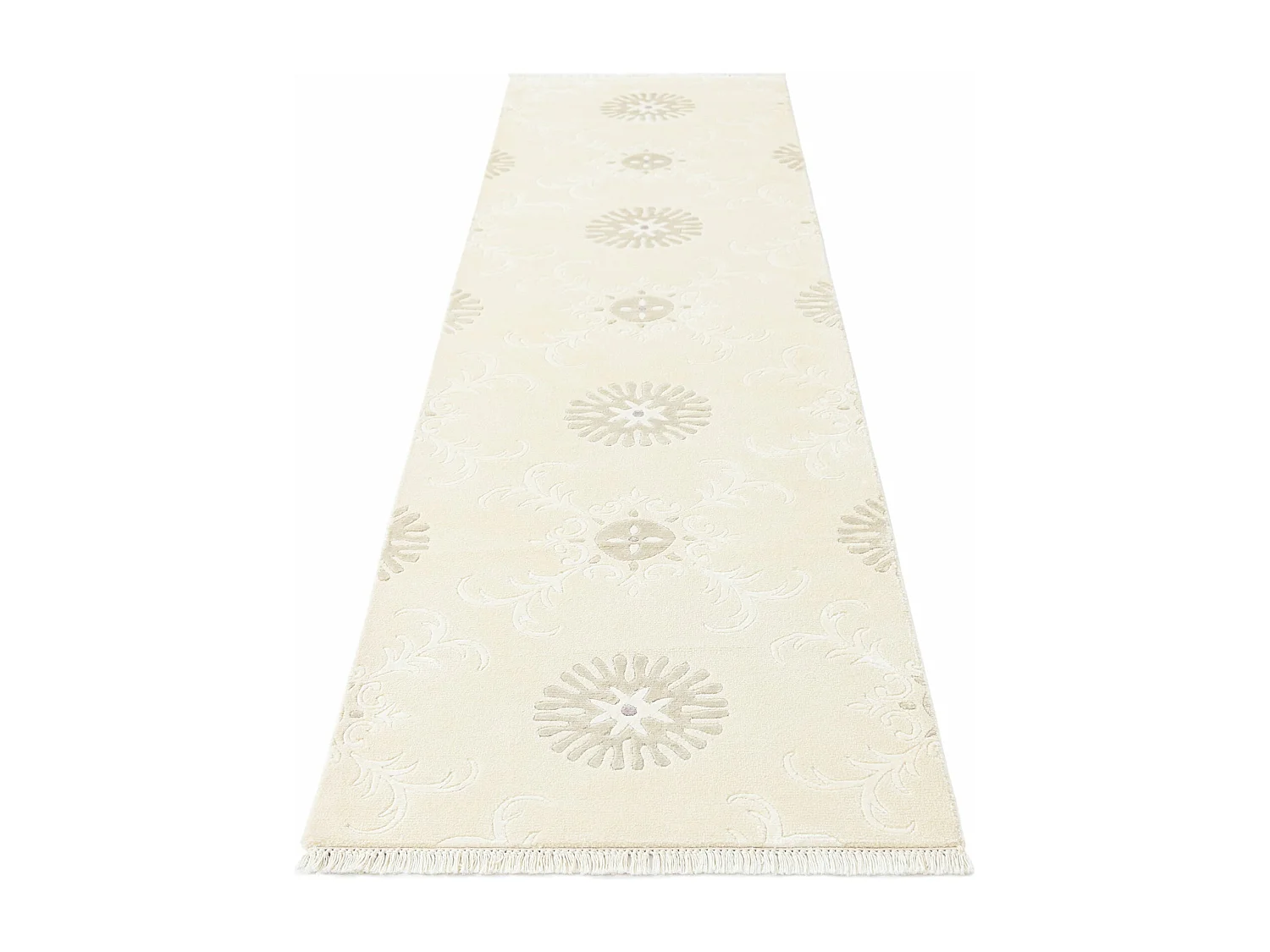 Tapis de couloir en laine 79x297 beige Darya