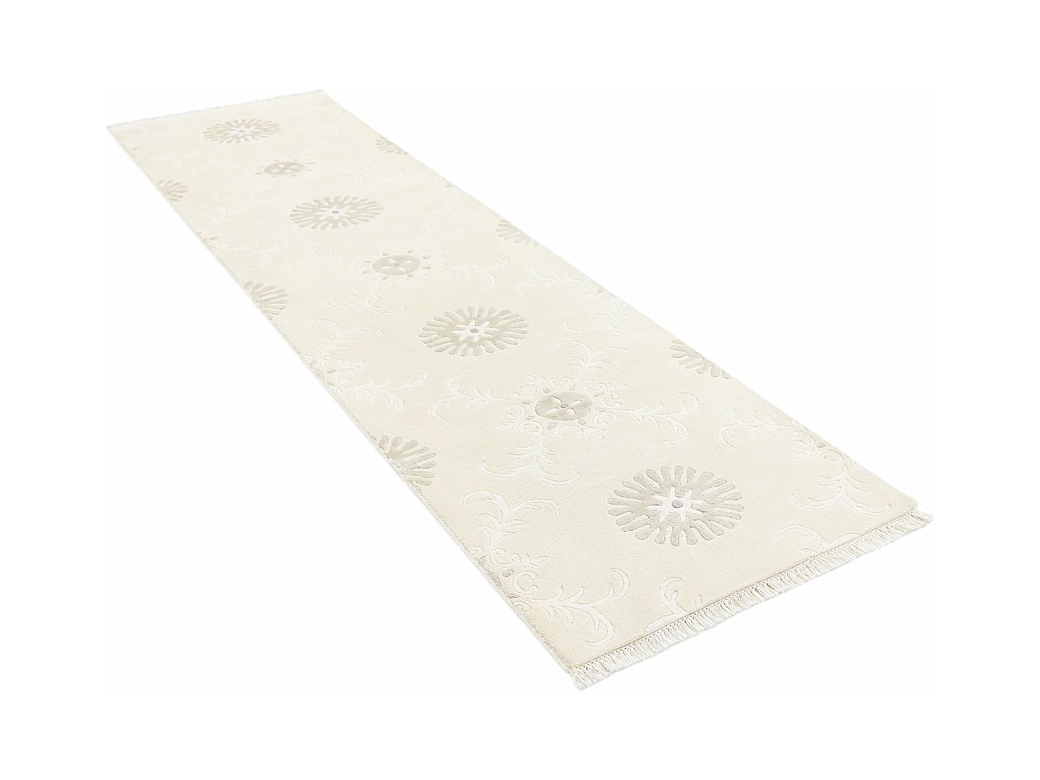 Tappeto per corridoio in lana 79x297 beige Darya