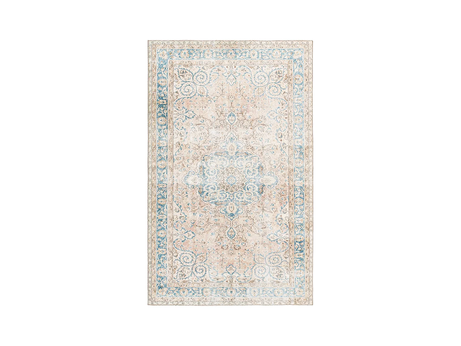 Tappeto in lana 165x269 rosa Ultra Vintage
