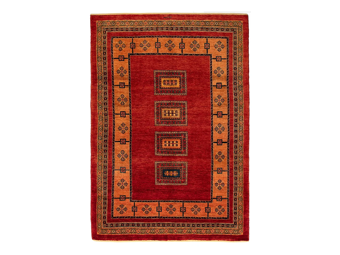 Tapis de laine 159x228 rouge Kashkuli