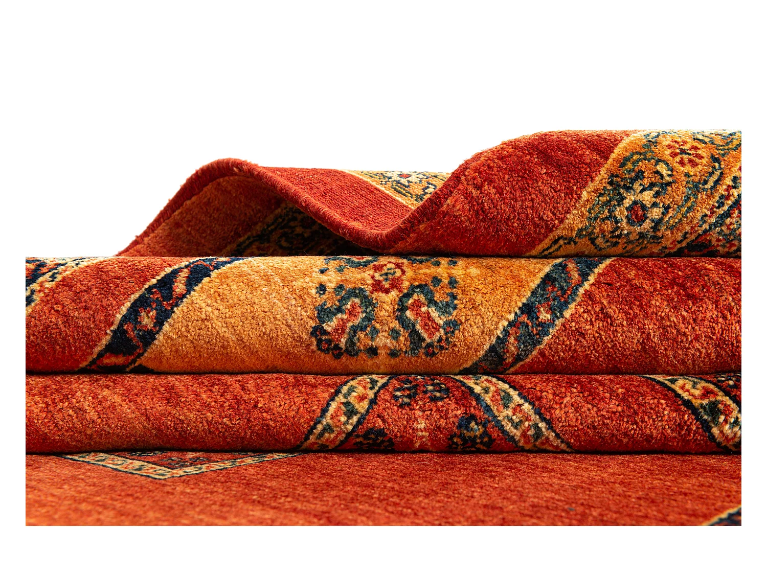Tapis de laine 159x228 rouge Kashkuli