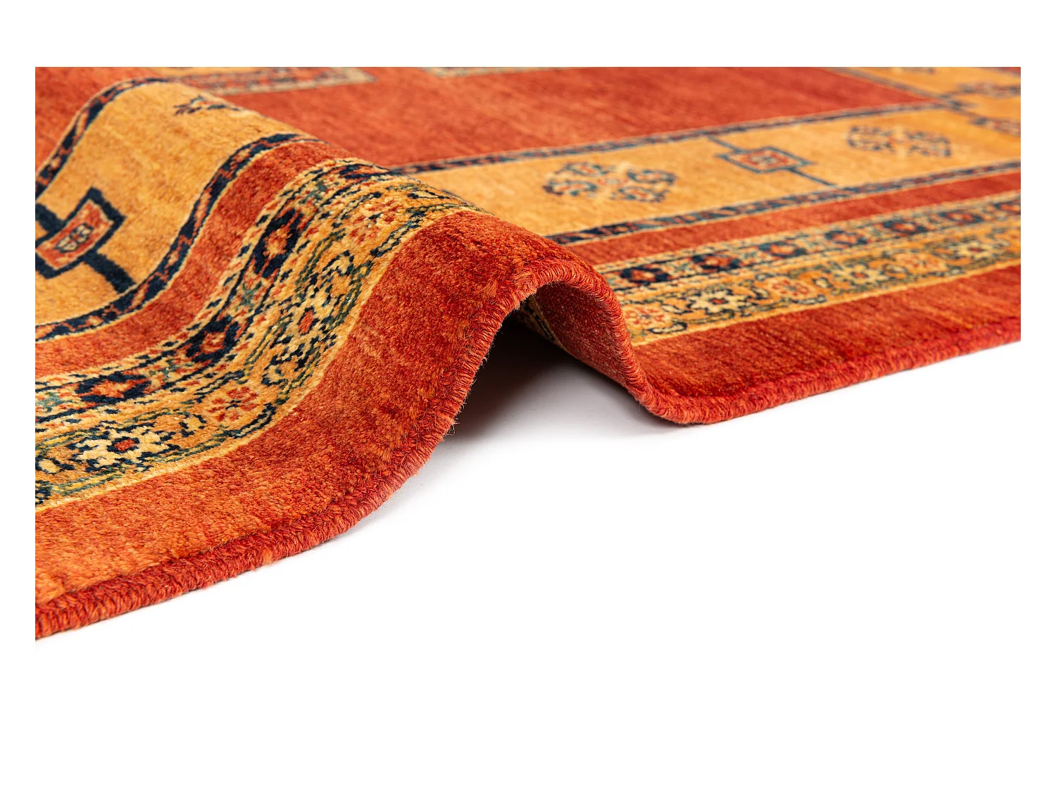 Tapis de laine 159x228 rouge Kashkuli