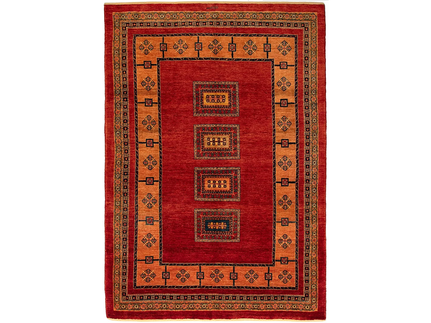 Tapis de laine 159x228 rouge Kashkuli