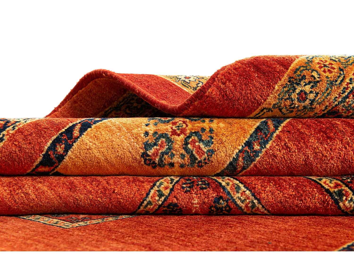 Tapis de laine 159x228 rouge Kashkuli