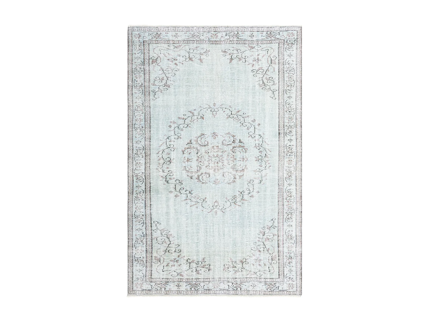 Tapis de laine 163x257 Bleu Ultra Vintage