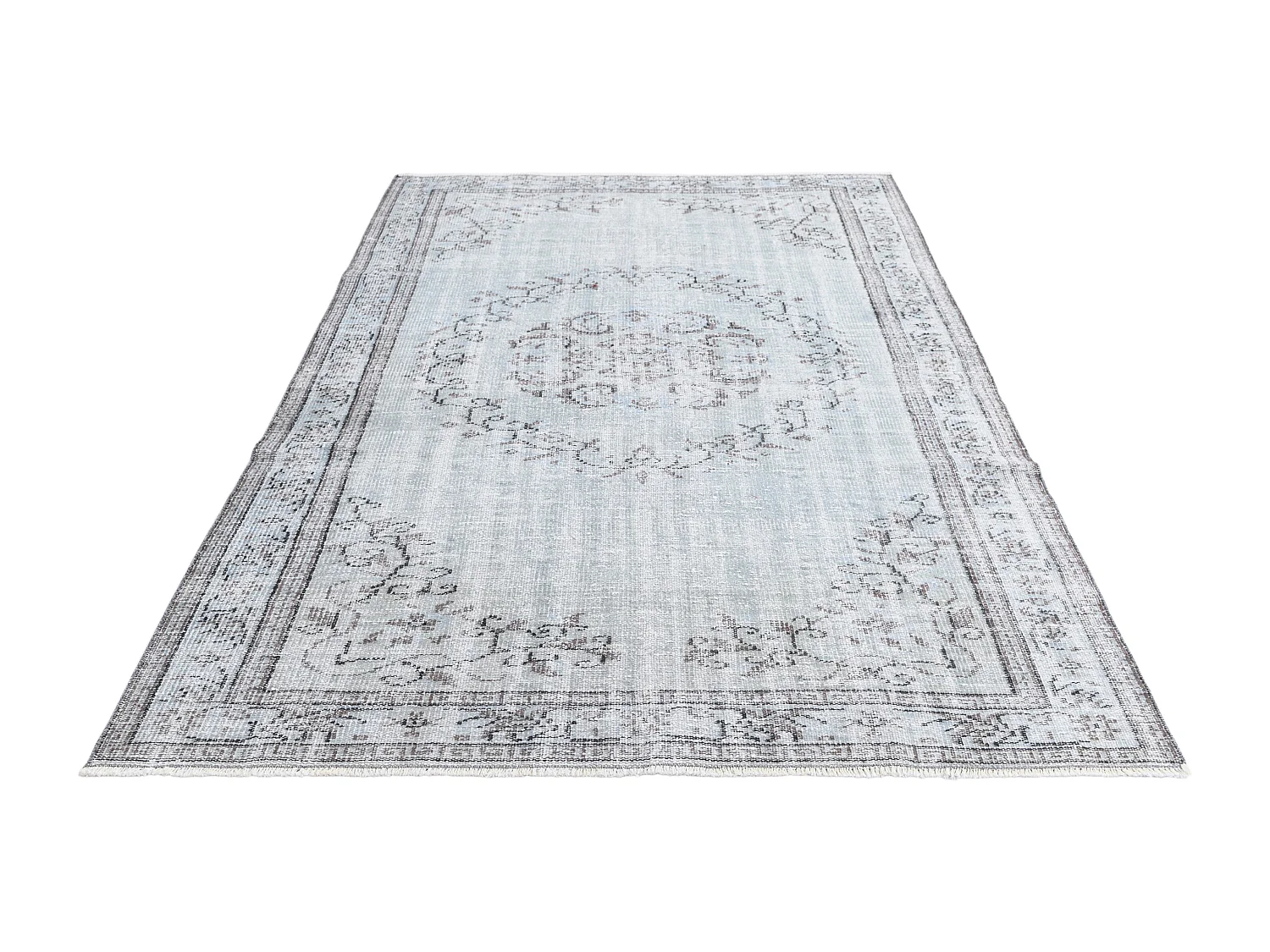 Tapis de laine 163x257 Bleu Ultra Vintage