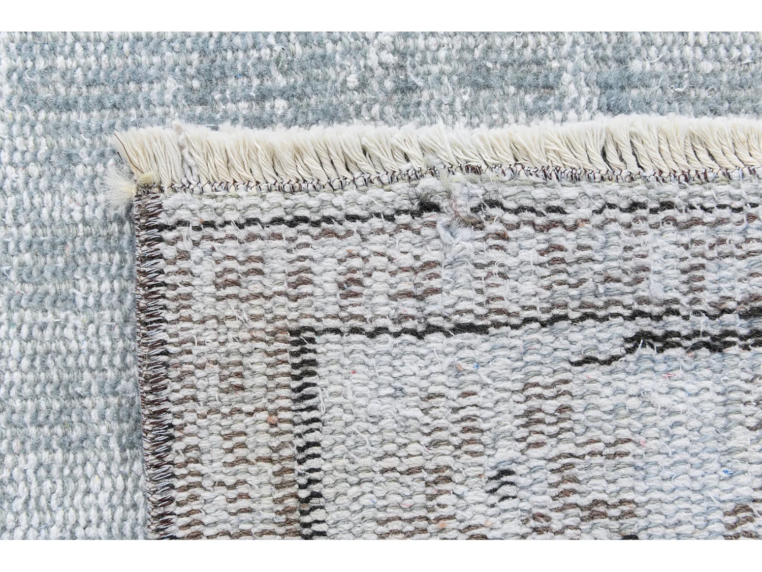 Tapis de laine 163x257 Bleu Ultra Vintage