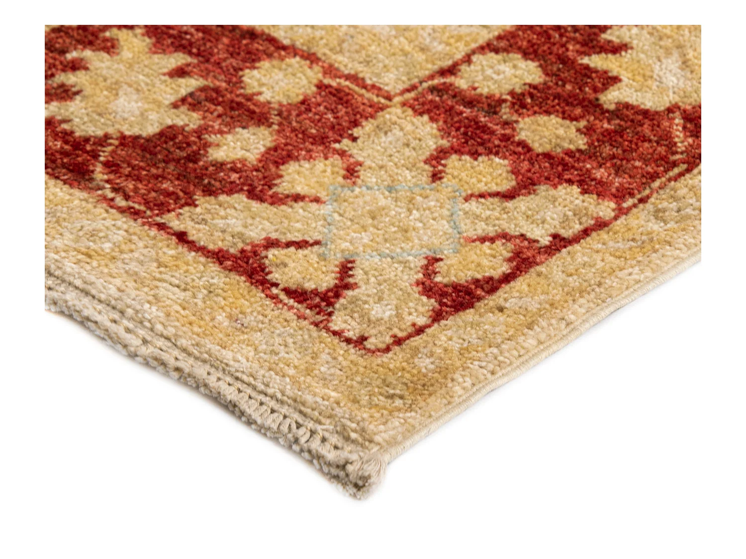 Tapis de couloir en laine 80x448 beige Kaizar