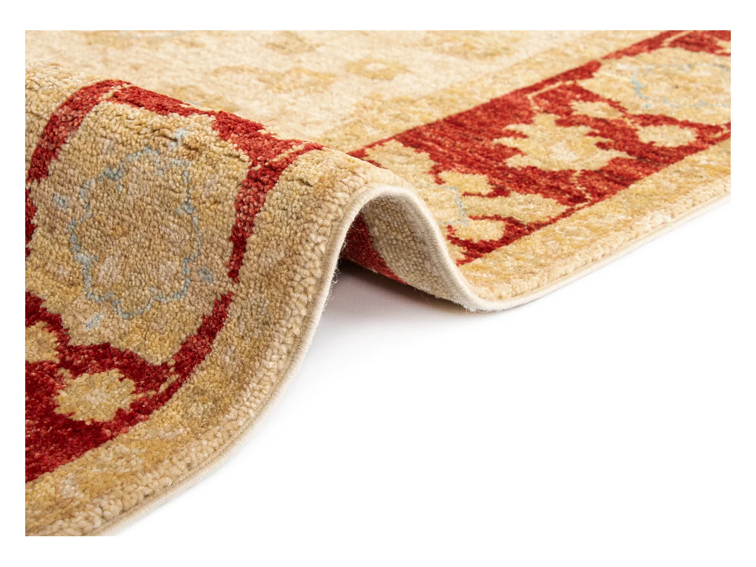 Tapis de couloir en laine 80x448 beige Kaizar