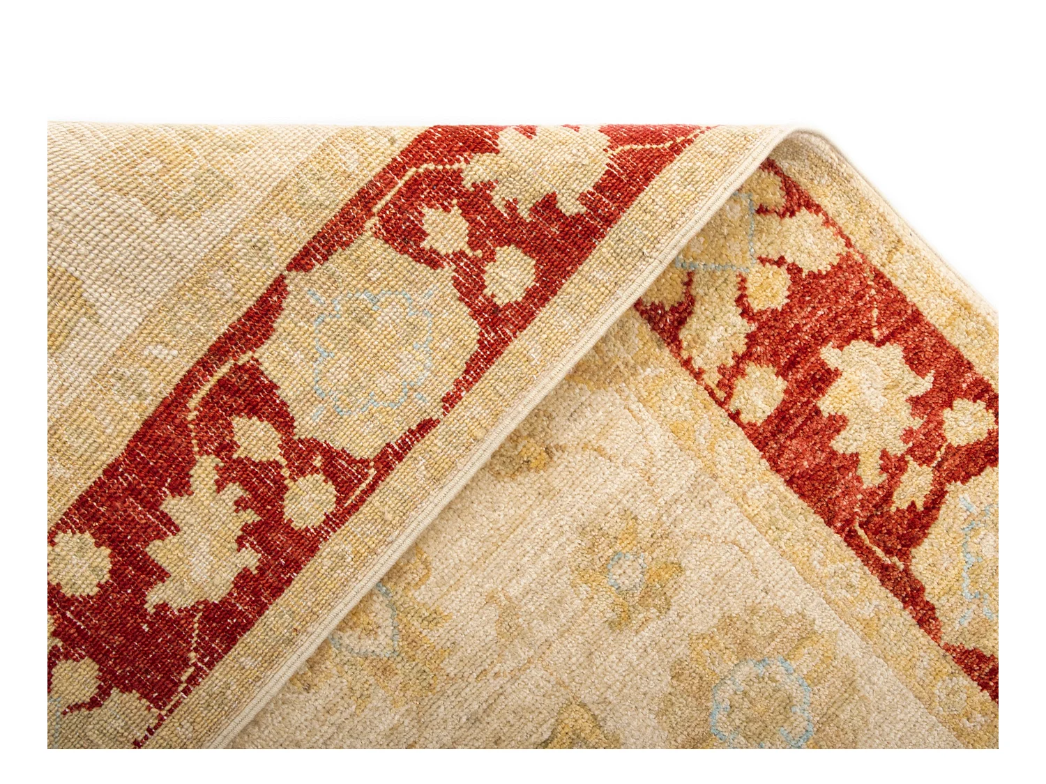 Tapis de couloir en laine 80x448 beige Kaizar