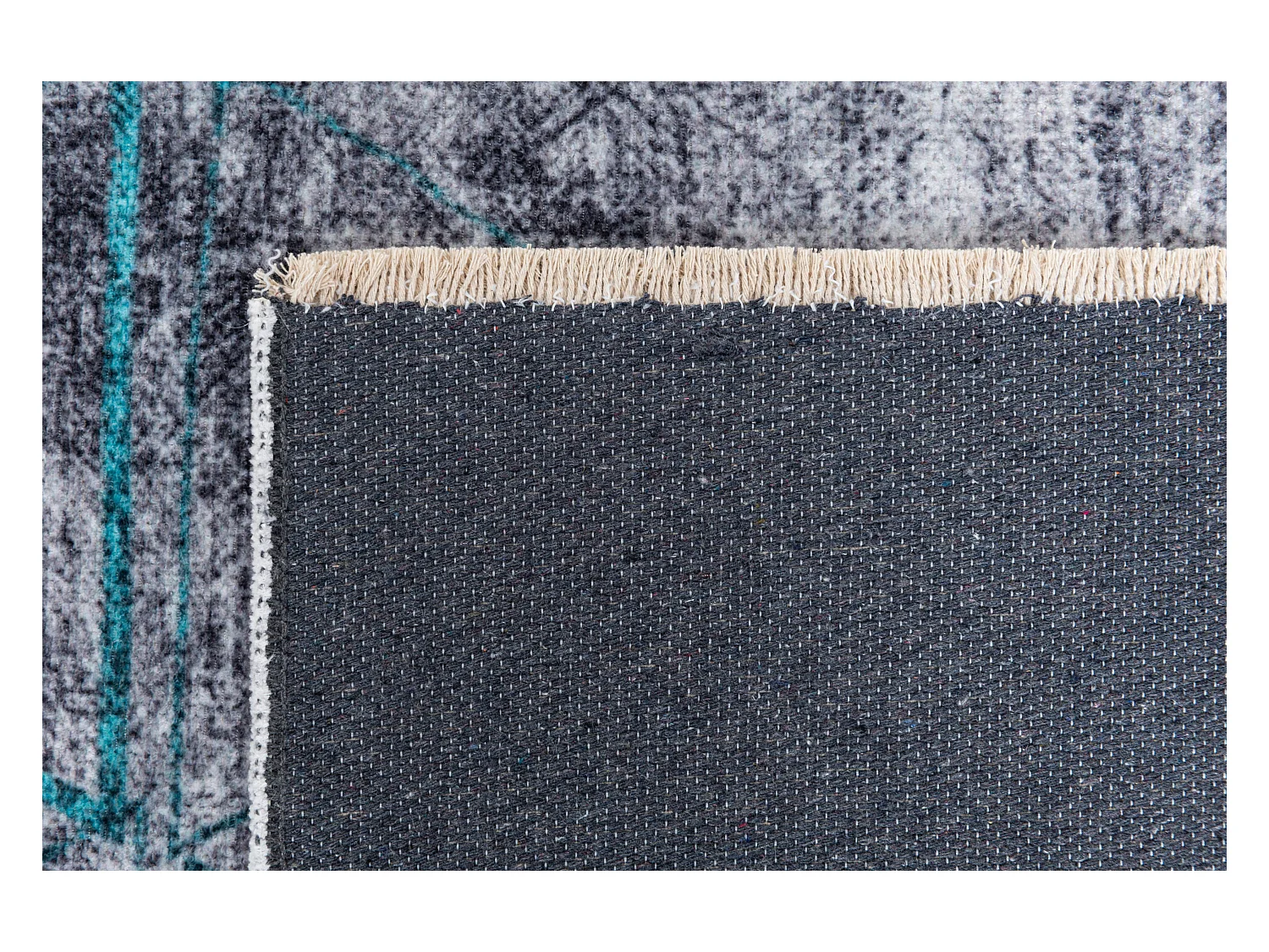 Tapis de couloir en laine 80x448 beige Kaizar