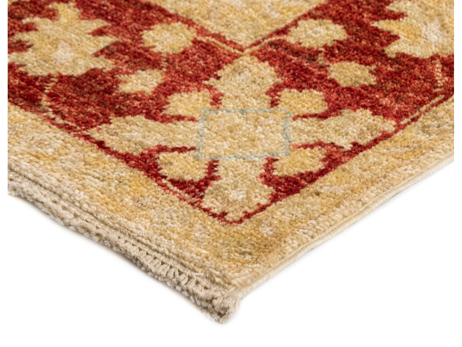 Tapis de couloir en laine 80x448 beige Kaizar