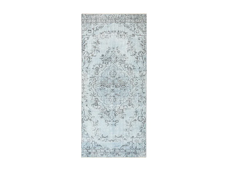 Tapis de laine 127x279 Bleu Ultra Vintage