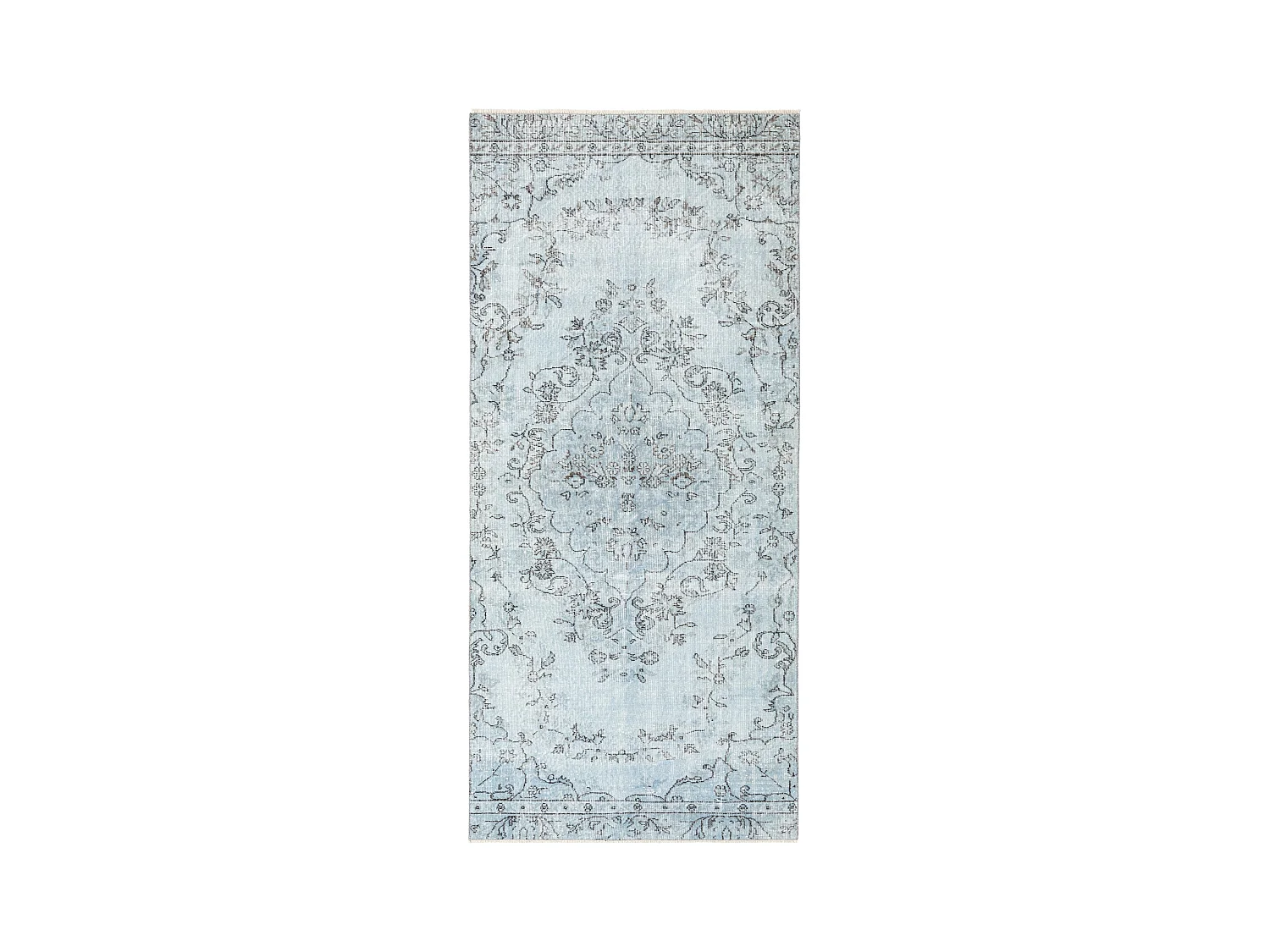 Tapis de laine 127x279 Bleu Ultra Vintage