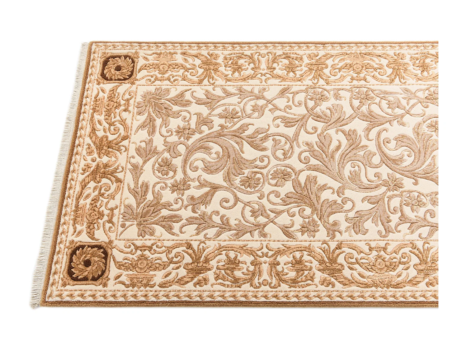 Tappeto per corridoio in lana 79x399 beige Darya