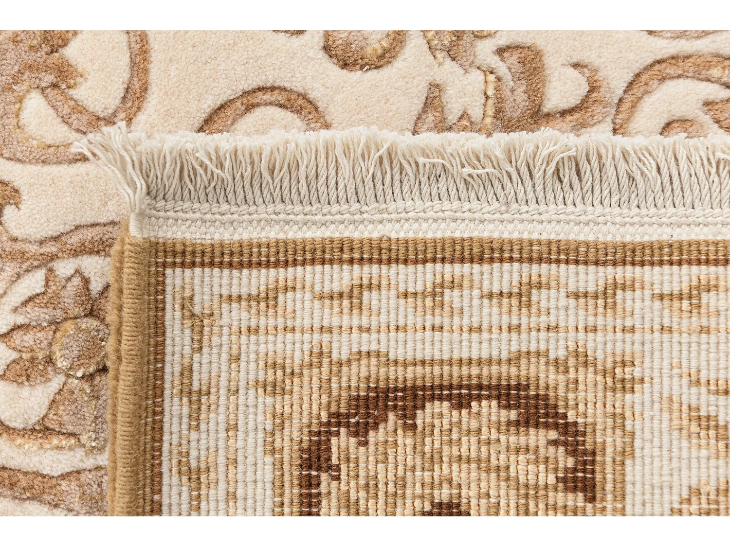 Tappeto per corridoio in lana 79x399 beige Darya