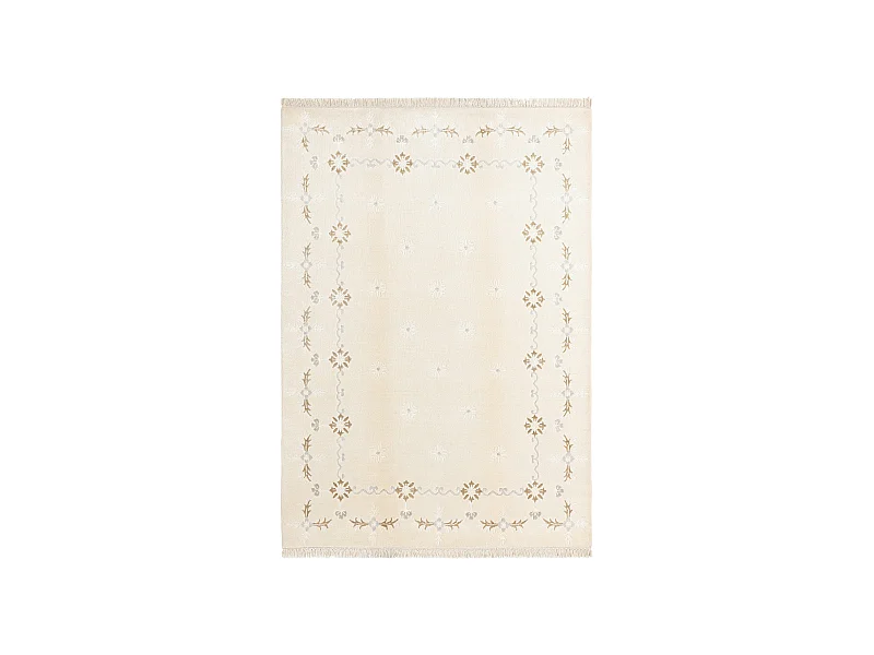 Tapis de laine 170x244 beige Darya