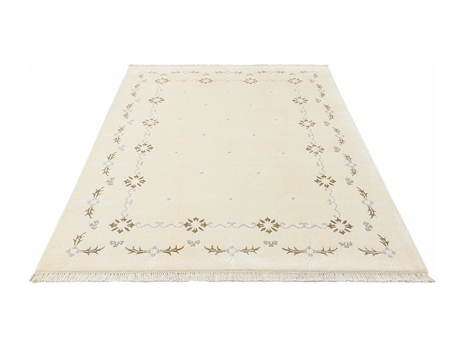Tapis de laine 170x244 beige Darya