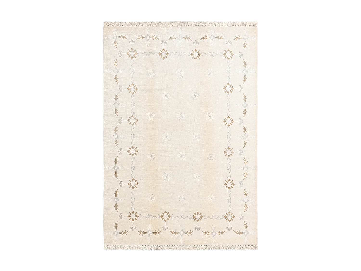 Tapis de laine 170x244 beige Darya