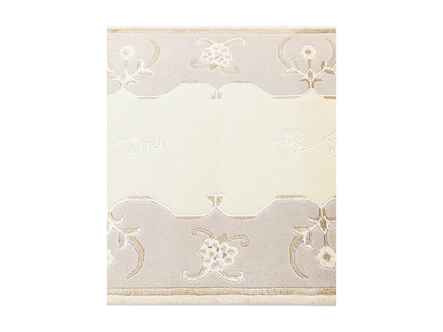 Läufer-Wollteppich 84x201 Beige Darya
