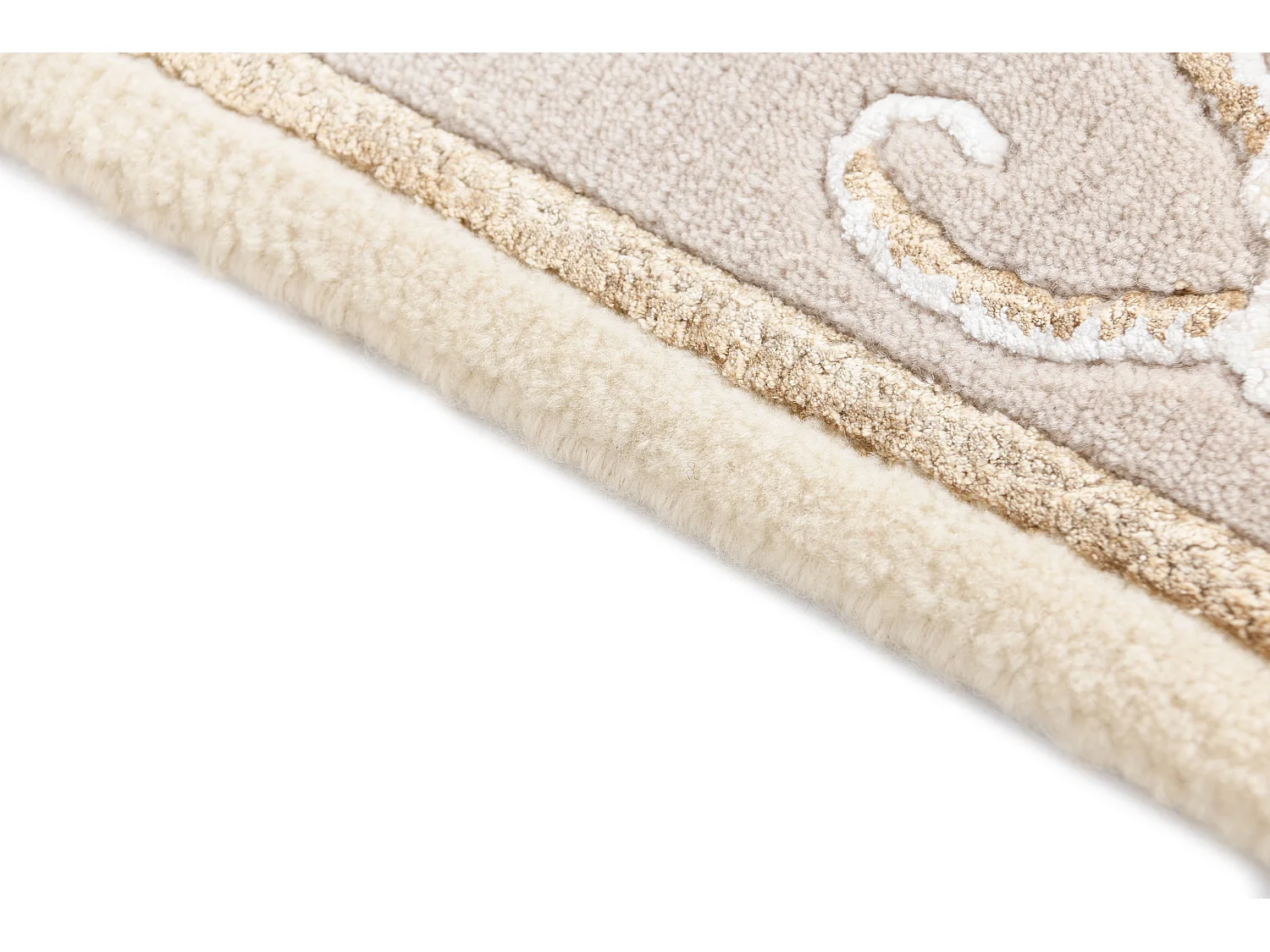 Läufer-Wollteppich 84x201 Beige Darya