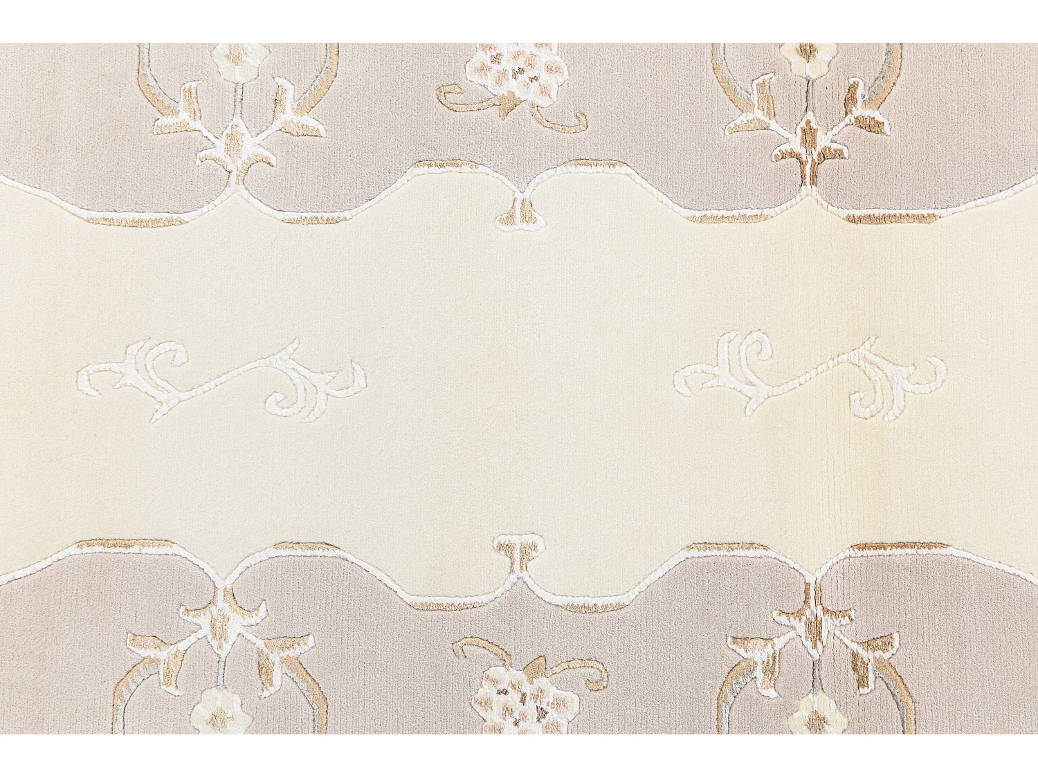 Läufer-Wollteppich 84x201 Beige Darya