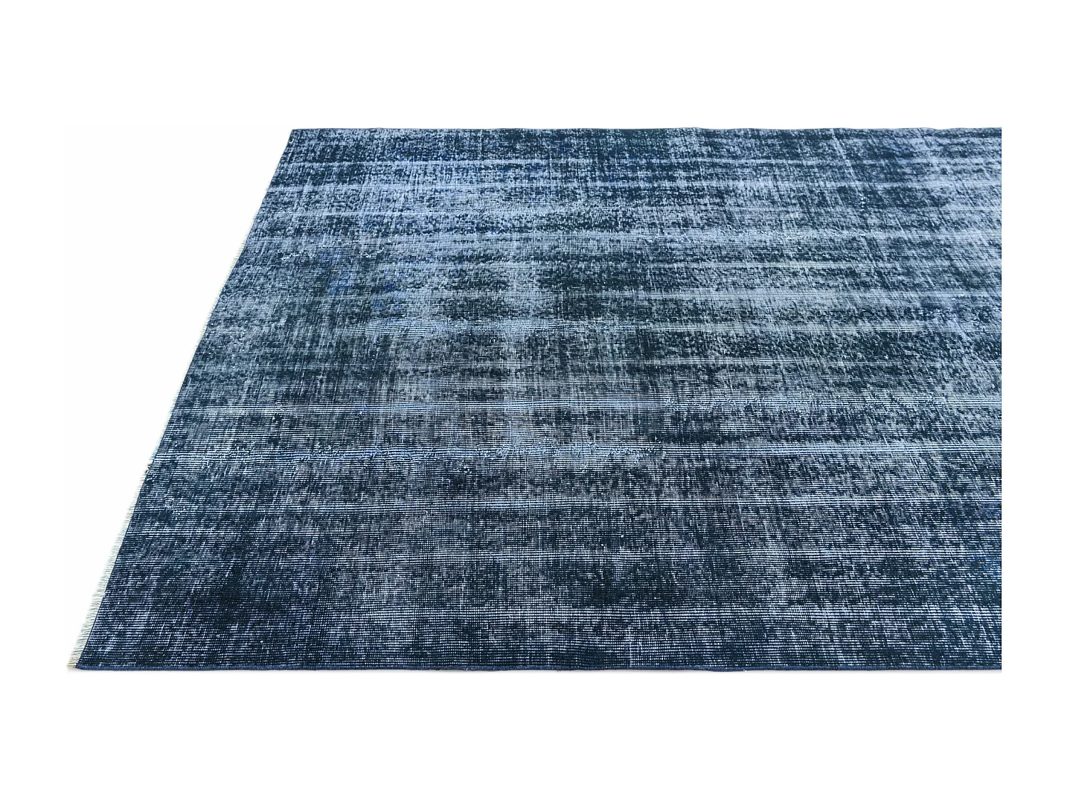 Wollteppich 175x206 Blau Ultra Vintage